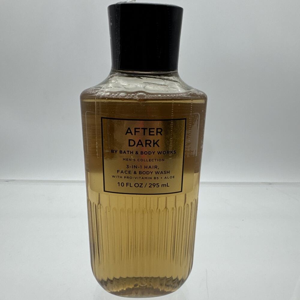 Bath & Body Works AFTER DARK Body Wash for Hair Face Body 10 oz NEW